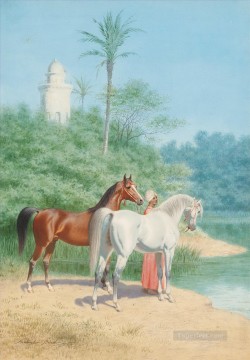 Caballo Painting - far0083D13 figura clásica caballos árabes